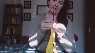 YELLOW LOONER TEASE: Nicoletta’s Warm & Sensual Friction with the Balloon