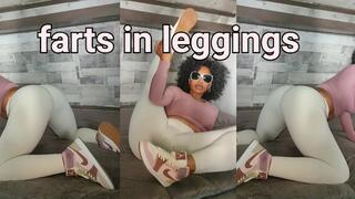 ebony Farts in leggings