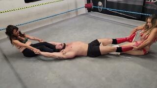 Caught in the Act - Jennifer and Jezebel vs Bad Dude Tito - Mixed Beatdown