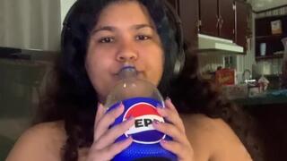 Nude body, Chugging Pepsi, and Burping Loud