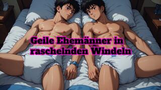 Geile Ehemaenner in raschelnden Windeln