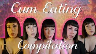 Cum Eating Compilation 1