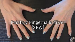 Sage Eldritch Painting Fingernails Silver [SFW]