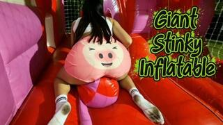 Riding and Farting on my Big Inflatable