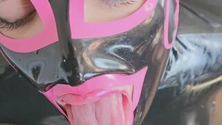 Taking a hot sticky load of cum all in her mouth