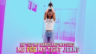Bound & Desperate 1 — Tied & Made to Pee My Tight Jeans (HD MP4)