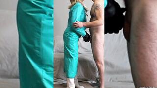 Turquoise Leather Suit Fuck