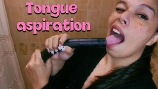 Tongue aspiration