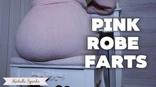 Pink robe farts