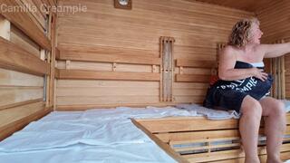 Hand Job In The Sauna