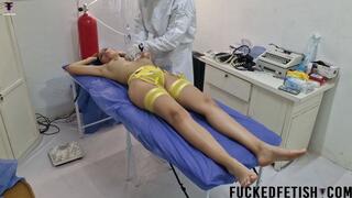 4K NEW brunette Charlot Kink cough cpr big tits oxygen mask 819
