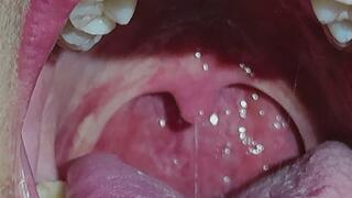 Option 2 (ASMR Focused): Mouth Sounds & Extreme Uvula Close-Up