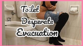 Despair Evacuation in toilet