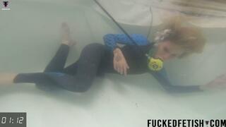 HD NEW neoprene Blonde Ashlee Rose underwater freediving session peril scuba 817