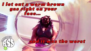 I let out a warm brown gas right on your face and it smelled the worst mp4