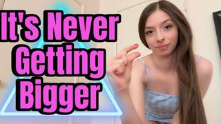 It's Never Getting Bigger
