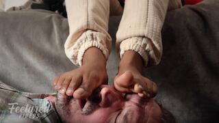 Your face makes a great warm footstool (Full HD 1080p MP4)
