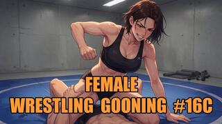 Female Wrestling Gooning #16C: Goddess Grip Brain-Melting Mat Surrender (Animated, Music)