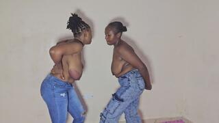 Extreme Titfight Challenge with Jeans