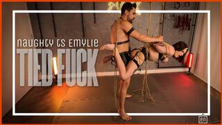 TS Emylie Drews submits to Hex for intense suspended Shibari bondage (1080p ENG-sub) Trans Woman - Shibari - Rope Bondage - Trans Submissive - Trans Blowjob