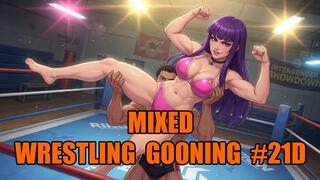 Mixed Wrestling Gooning #21D: Thigh Dominion Goon State (Animated, Music, Text)