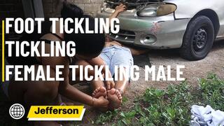 Take advantage of the mechanic's carelessness to tickle his feet (T)