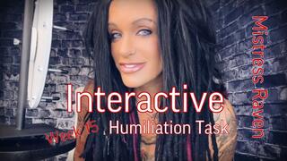 INTERACTIVE HUMILIATION TASK 2023 - WEEK 15