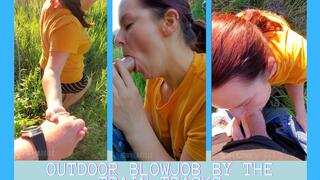 Blowjob by the train tracks 1080p HD