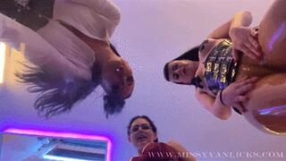 POV You are going to be our swallow pig, Spitting on you!