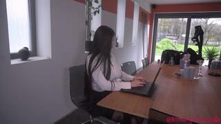 Secretary obsessed with boss his dick HD WMV