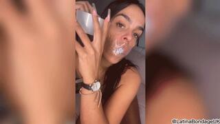 Latina in: Playing with Paper Stuffed Wrap Gags! Self Bondage (FHD 1080p)