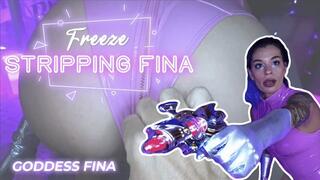 Freeze Stripping Goddess Fina (HD WMV)
