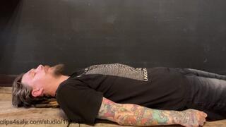 Cruel kicking and trampling humiliation in muddy ankle boots