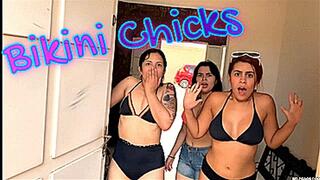 Three Bikini Girls In Tape Bondage (mp4)