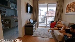 MOBILE - Goddess Kiffa - Cuckold REAL life EP 1 - Cuck washes dishes and does foot massage while Hotwife cuddle with alpha and humiliates him - CUCKOLD - FOOT WORSHIP - HUMILIATION - FOOT SLAVE - ALPHA HUMILIATION - SOLES - FOOT MASSAGE -