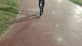 Tania walk and smoke