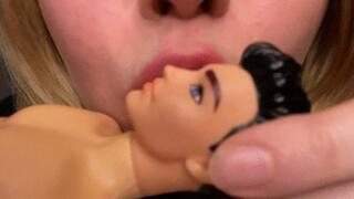 tiny man get lots of kisses