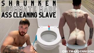 Macrophilia - shrunken roommate made ass cleaning slave