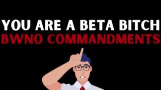 You Are a Beta Bitch: BWNO Commandments - A Gooning audio featuring: mindfuck, BNWO, black new world order, ebony female domination, humiliation, laughing, and femdom POV - 1080 WMV