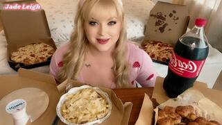 Pizza and Pasta Mukbang with Burps and Farts