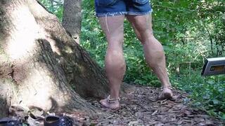 Tempest flexing with dirty soles