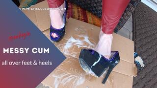POV: YOUR CUM ALL OVER MDIGIA'S FEET & HEELS