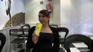 I take off my panties at the restaurant!