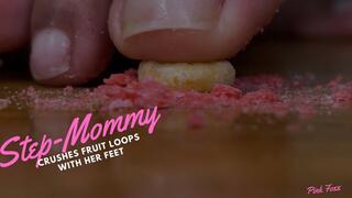 Step-Mommy Crushes Fruit Loops with Her Feet