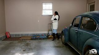 PTP 1334 – Jane Domino Cranking Her Friend’s Old VW Bug in Boots