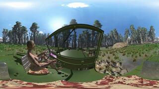 VR XXX Muddy Jeep Stuck Barefoot (mp4 VR 360 Video)