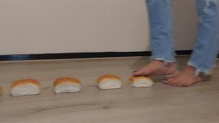 Sexy barefoot bread crush by Sandra
