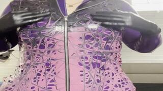 Kitty enjoys new pegging toy