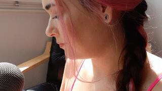 Smoking sounds with a professional mic