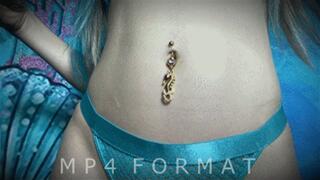 Belly Button Fingering | Seahorse Belly Ring (HD) MP4